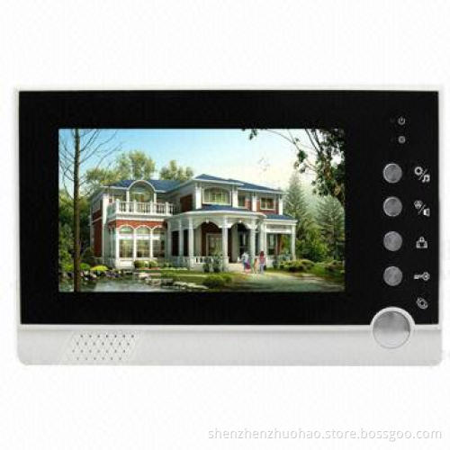 Infrared Lights 7-inch TFT Digital Display Screen Hand-free Video Door Phone System, 16.8W Power